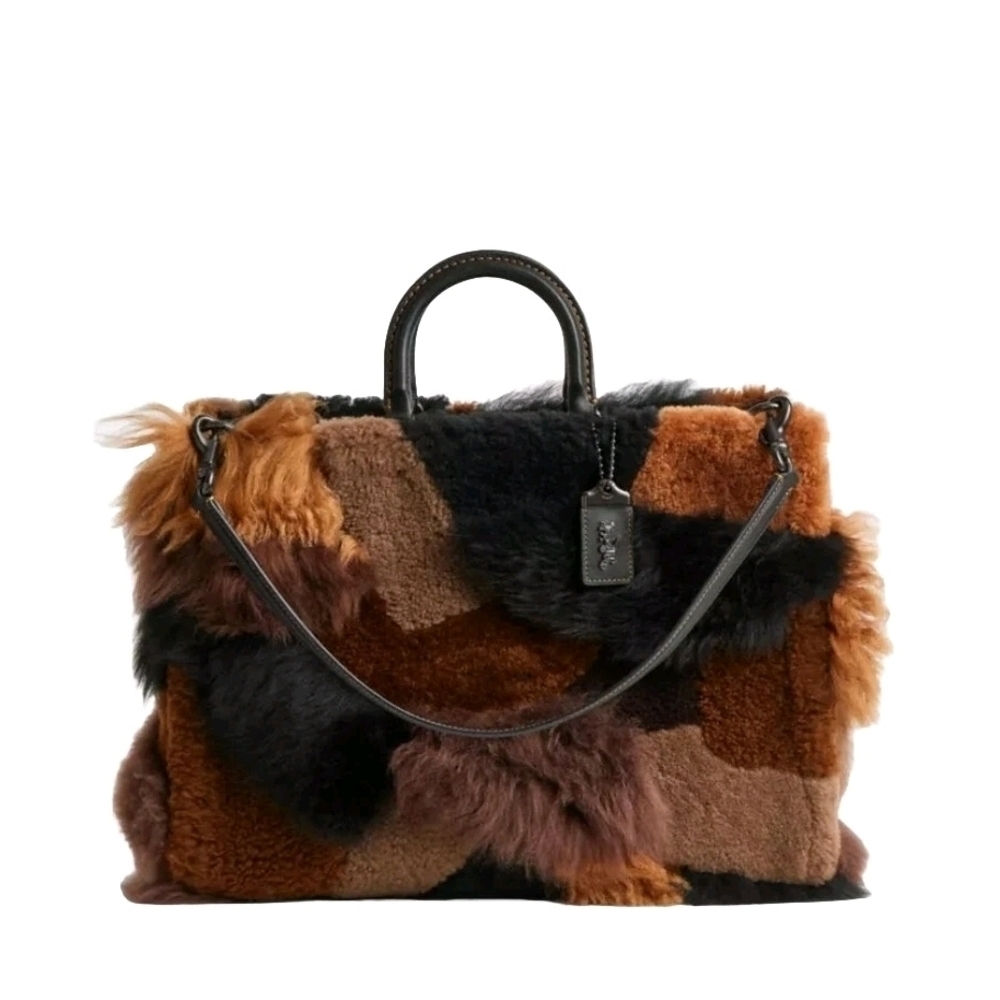Coach ROGUE 39 with Patchwork - Black and Brown COACH C0225 NWT
